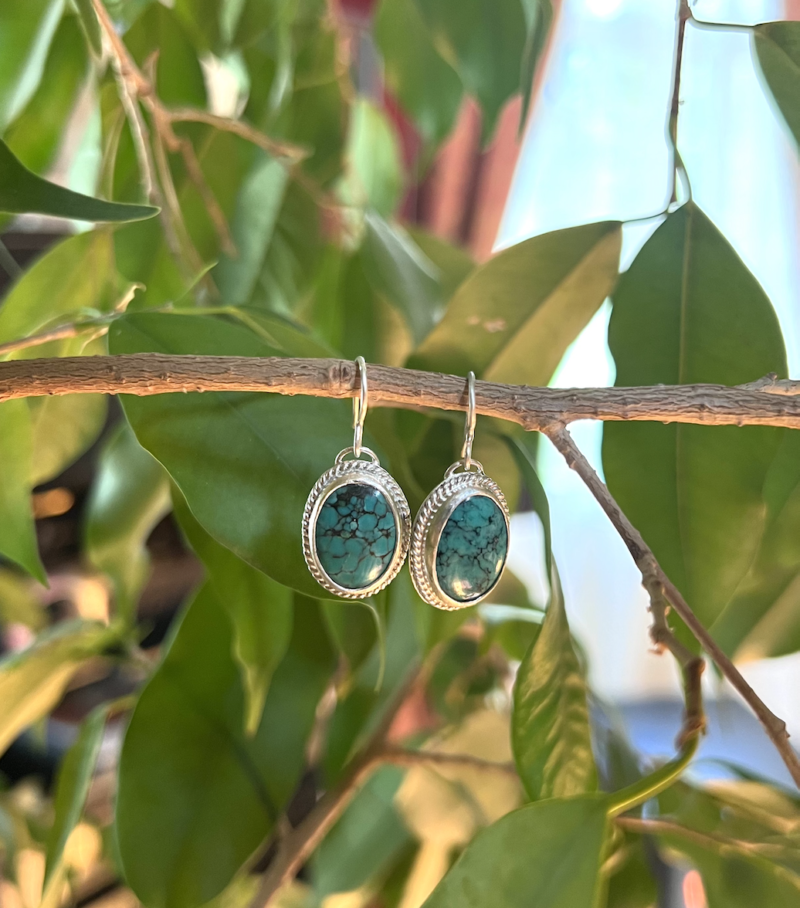 Genuine Turquoise Earrings - Image 3