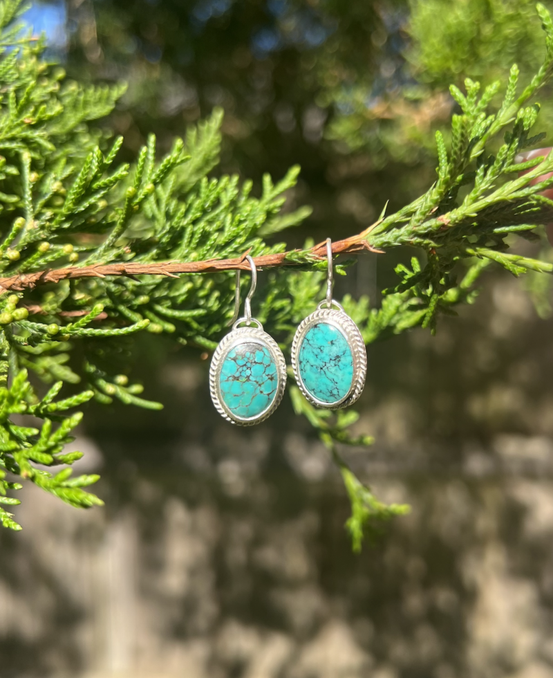 Genuine Turquoise Earrings - Image 4